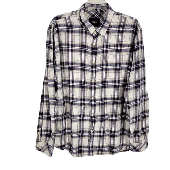 Rails Mens Plaid Flannel Button Up Long Sleeve Shirt Cotton Blend Size XXL - Picture 1 of 4